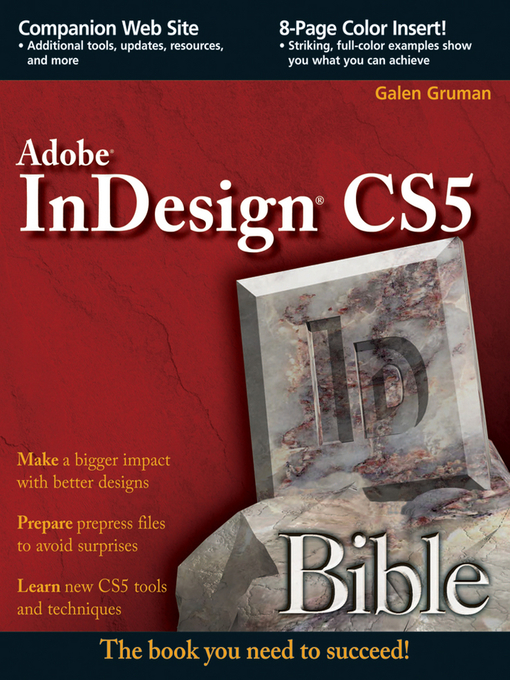 Title details for InDesign CS5 Bible by Galen Gruman - Available